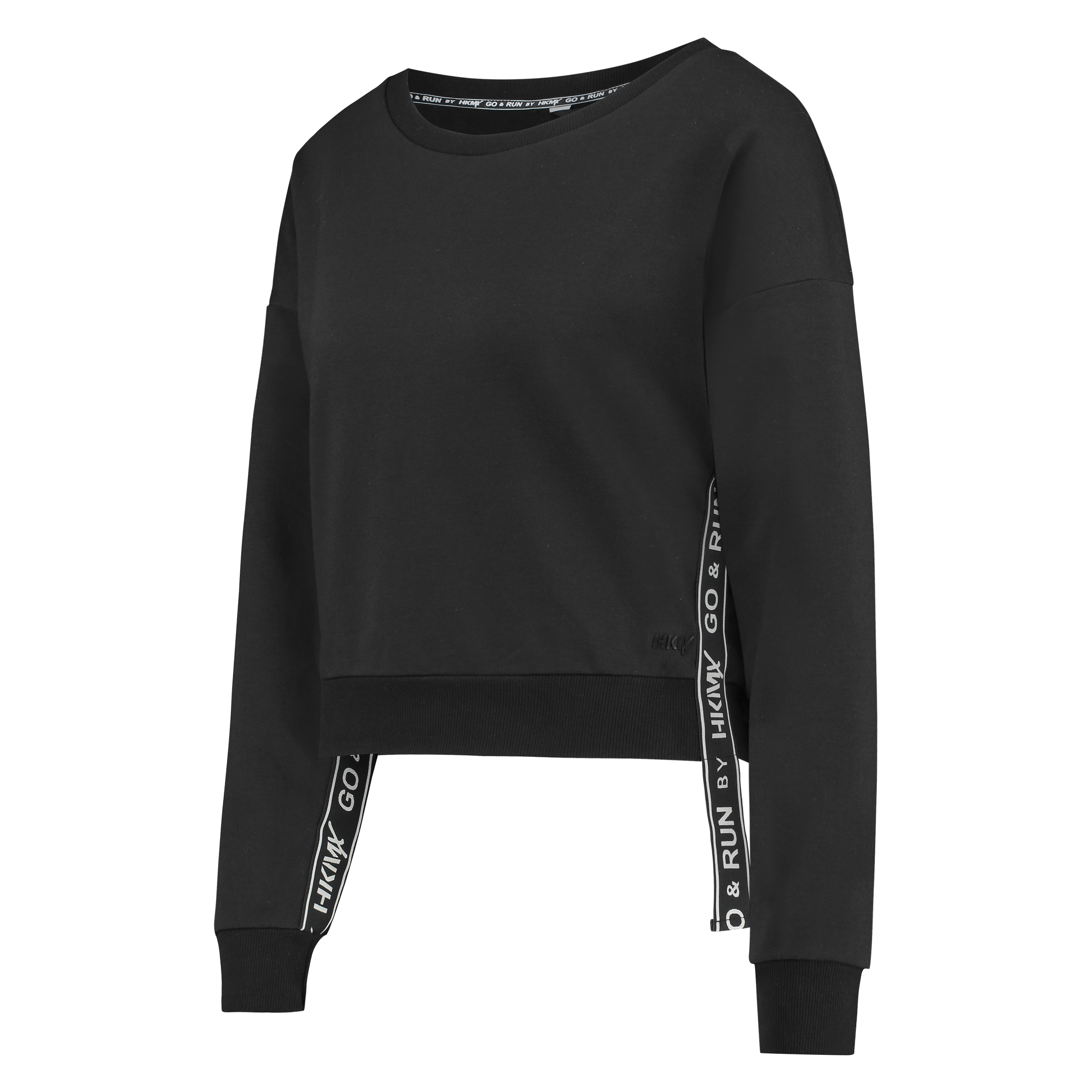 HKMX cropped sweater, Czarny, main