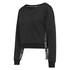 HKMX cropped sweater, Czarny