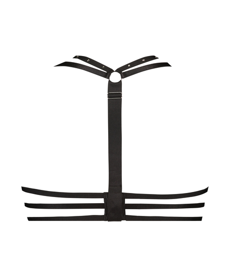 Nieusztywniony biustonosz z fiszbinami Monroe, Czarny