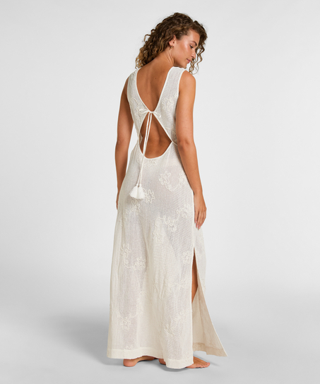 Sukienka Plażowa, Biały