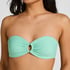 Luksusowy Top Bikini Bandeau z K&oacute;łkiem, Zielony