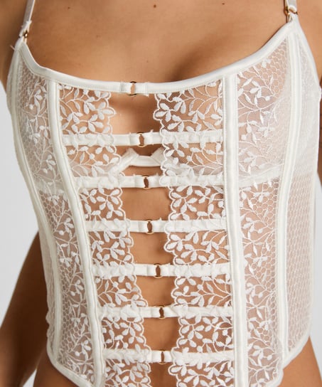 Biustonosz Bustier Kristina, Biały