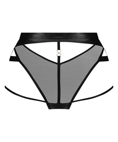 Brazyliany z wysokim wycięciem Faye, Czarny