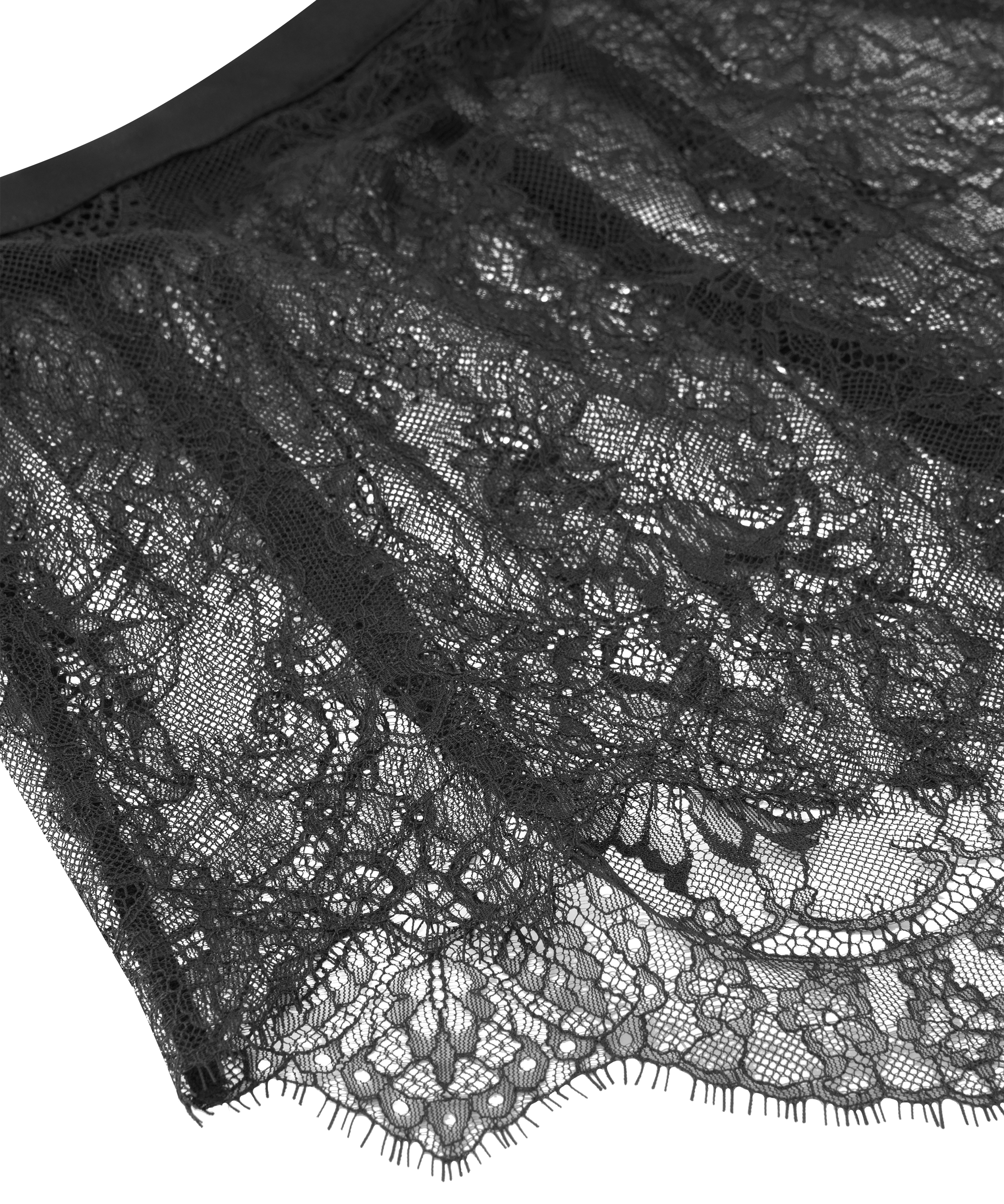 Szorty z koronki Delphine, Czarny, main