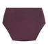 Majtki Bikini Panama z Wysokim Stanem, Fioletowy