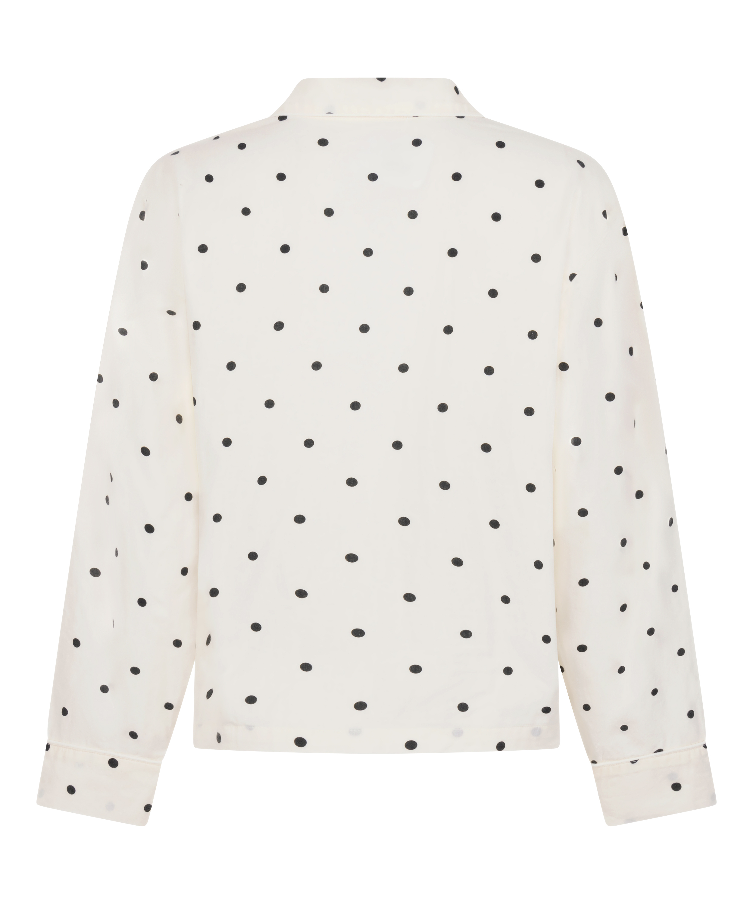 Bluza bawełniana w groszki, Biały, main