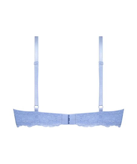 ﻿Biustonosz usztywniany z fiszbinami Marine, Niebieski