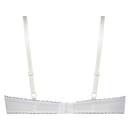 Cherry Padded Underwired Bra, Biały