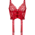 Biustonosz bustier Marianna, Czerwony