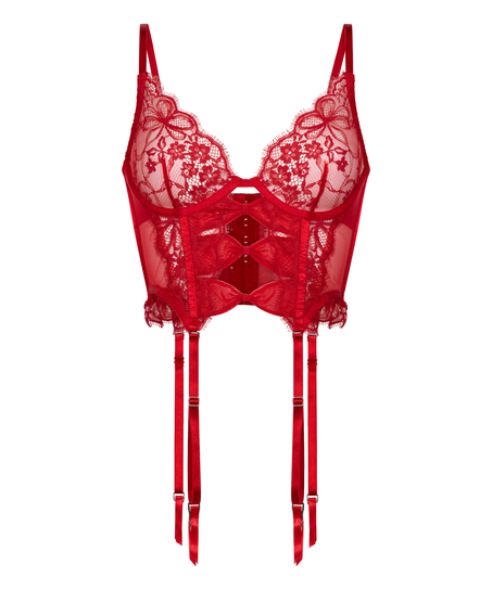 Biustonosz bustier Marianna, Czerwony