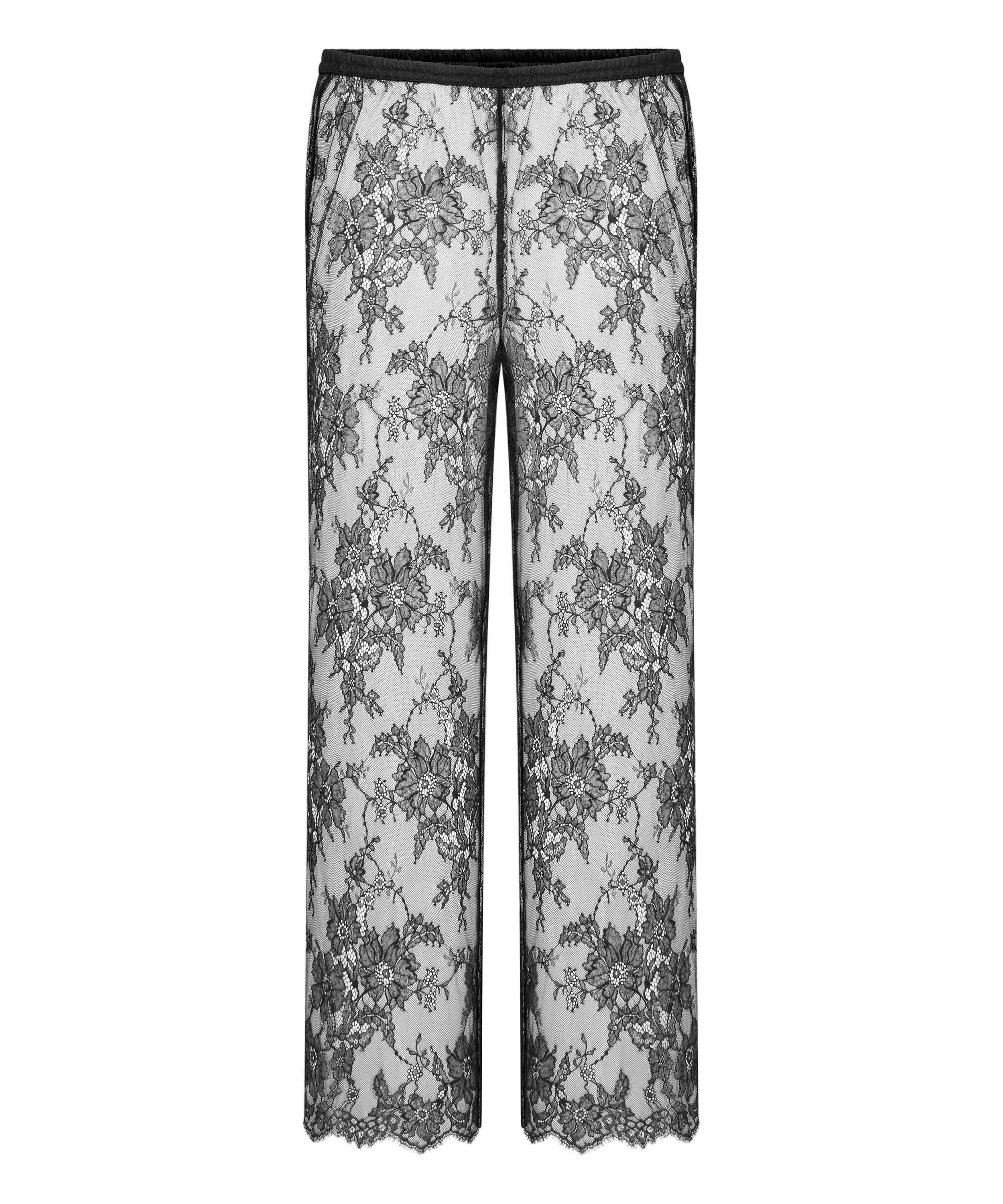 Spodnie piżamowe Cecilia, Czarny, main