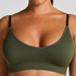 Tr&oacute;jkątny biustonosz bralette Dide, Zielony