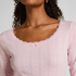 Top od piżamy Pointelle, Różowy