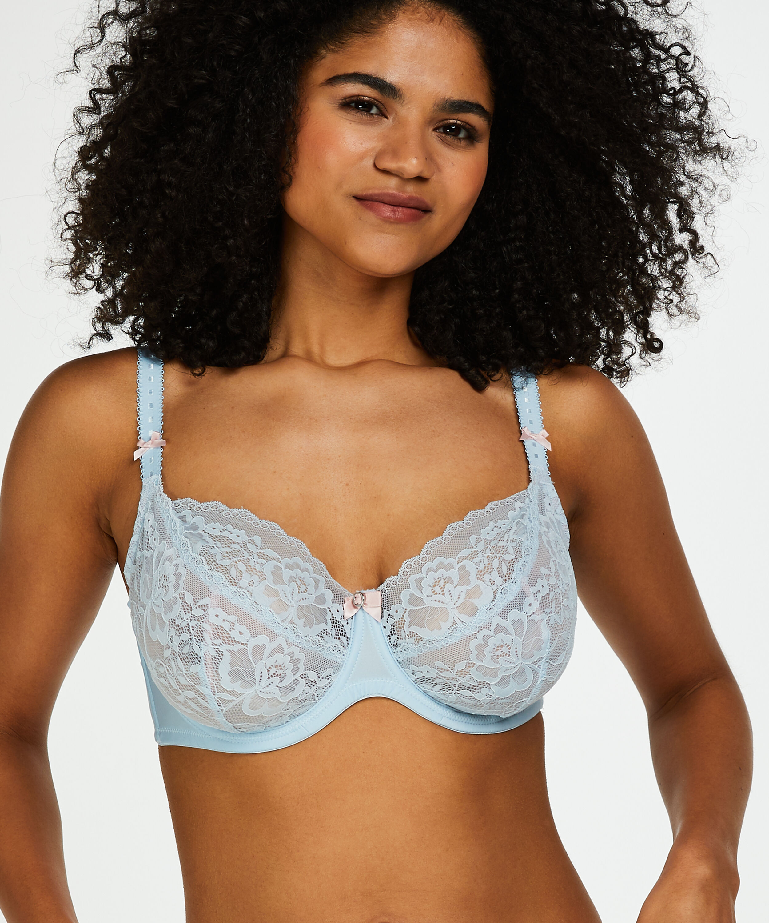 Non-Padded Underwired Bra Theresa, Niebieski