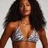 G&oacute;ra od bikini w kształcie tr&oacute;jkąta w zebrę Doha, Biały