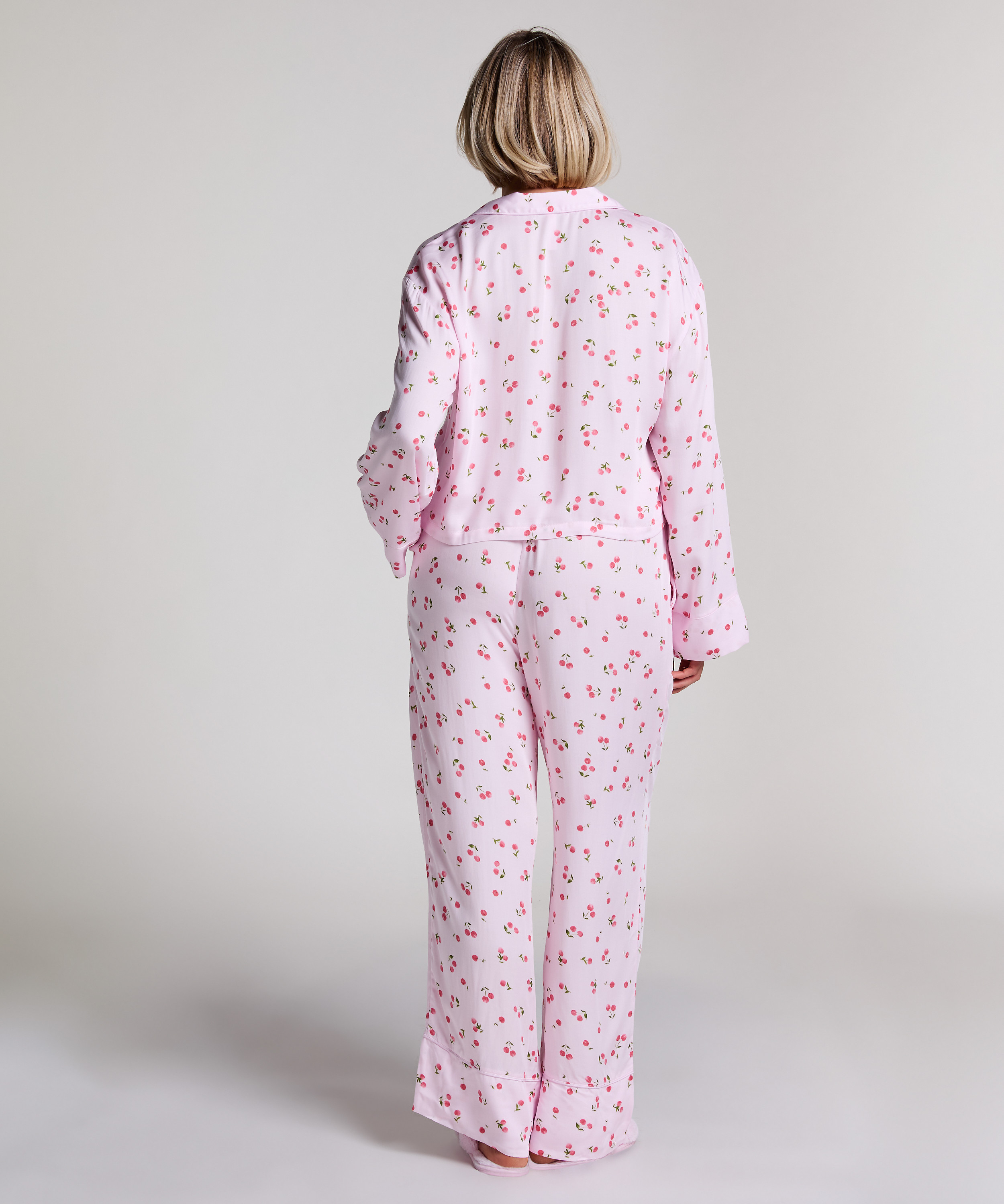 Spodnie z satyny, Różowy, main