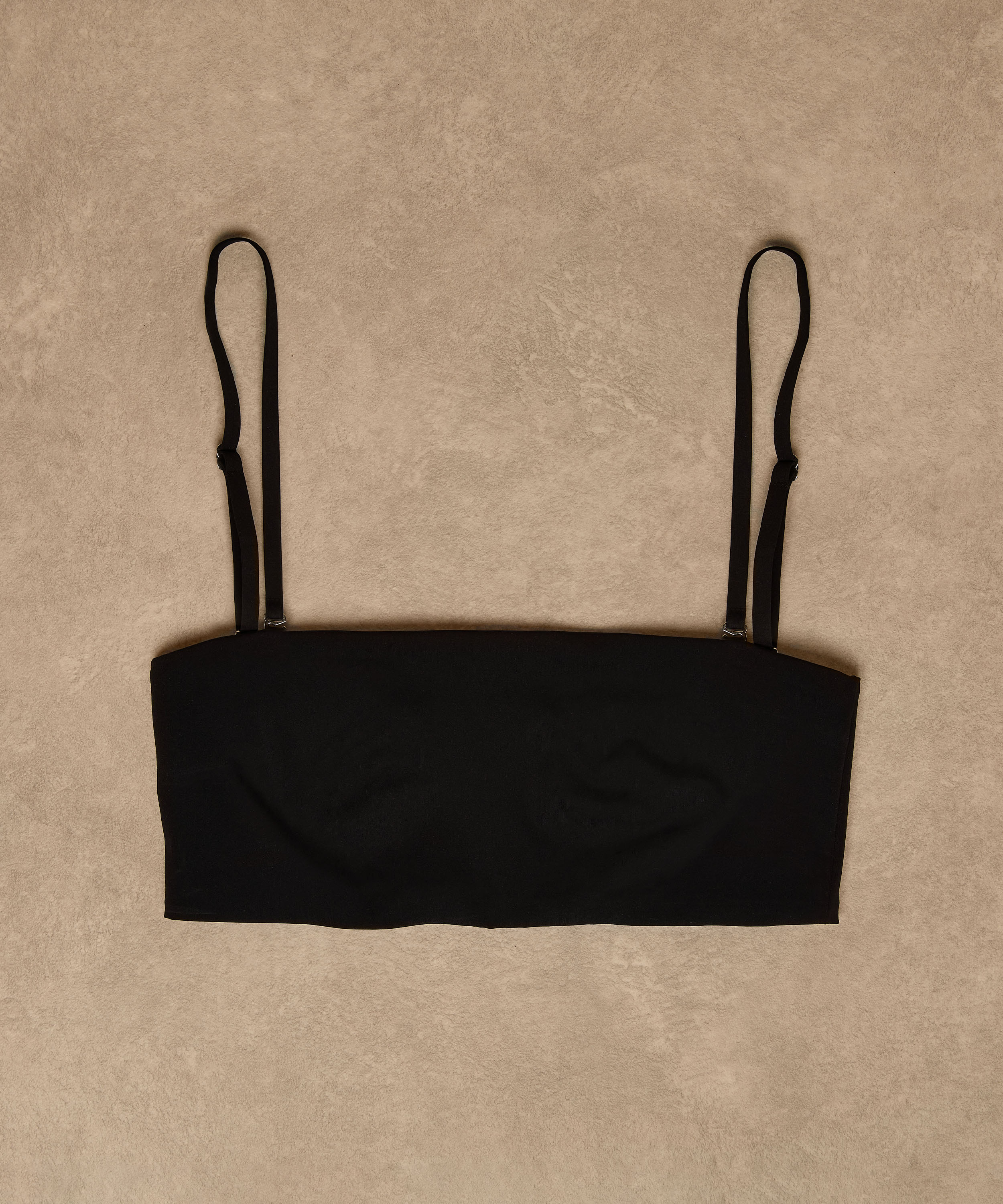 Bandeau Bralette Smooth, Czarny, main
