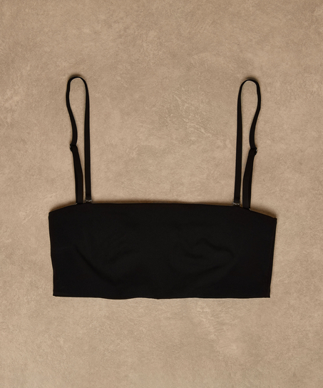 Bandeau Bralette Smooth, Czarny