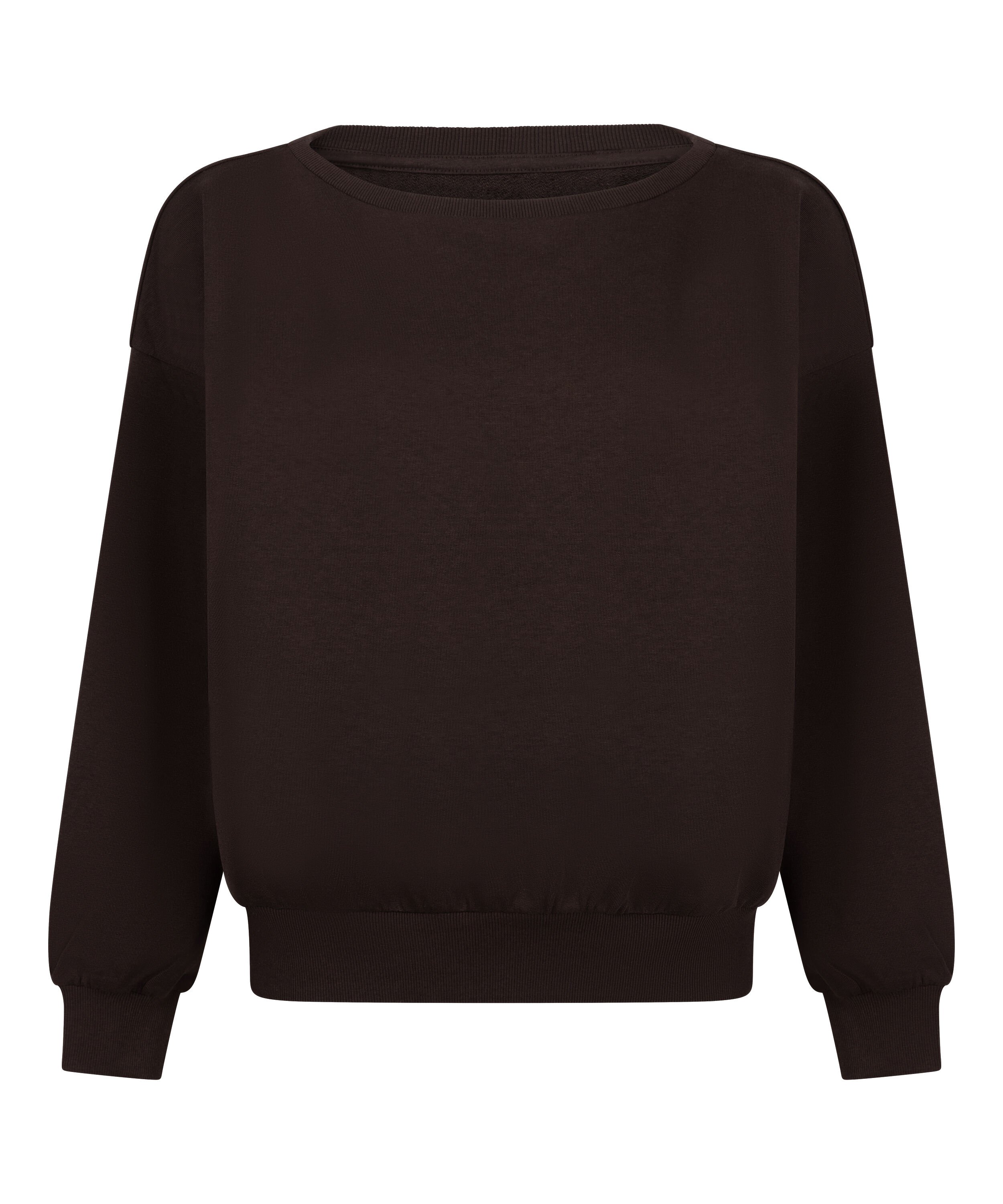 Boatneck Sweater Audrey, Brązowy