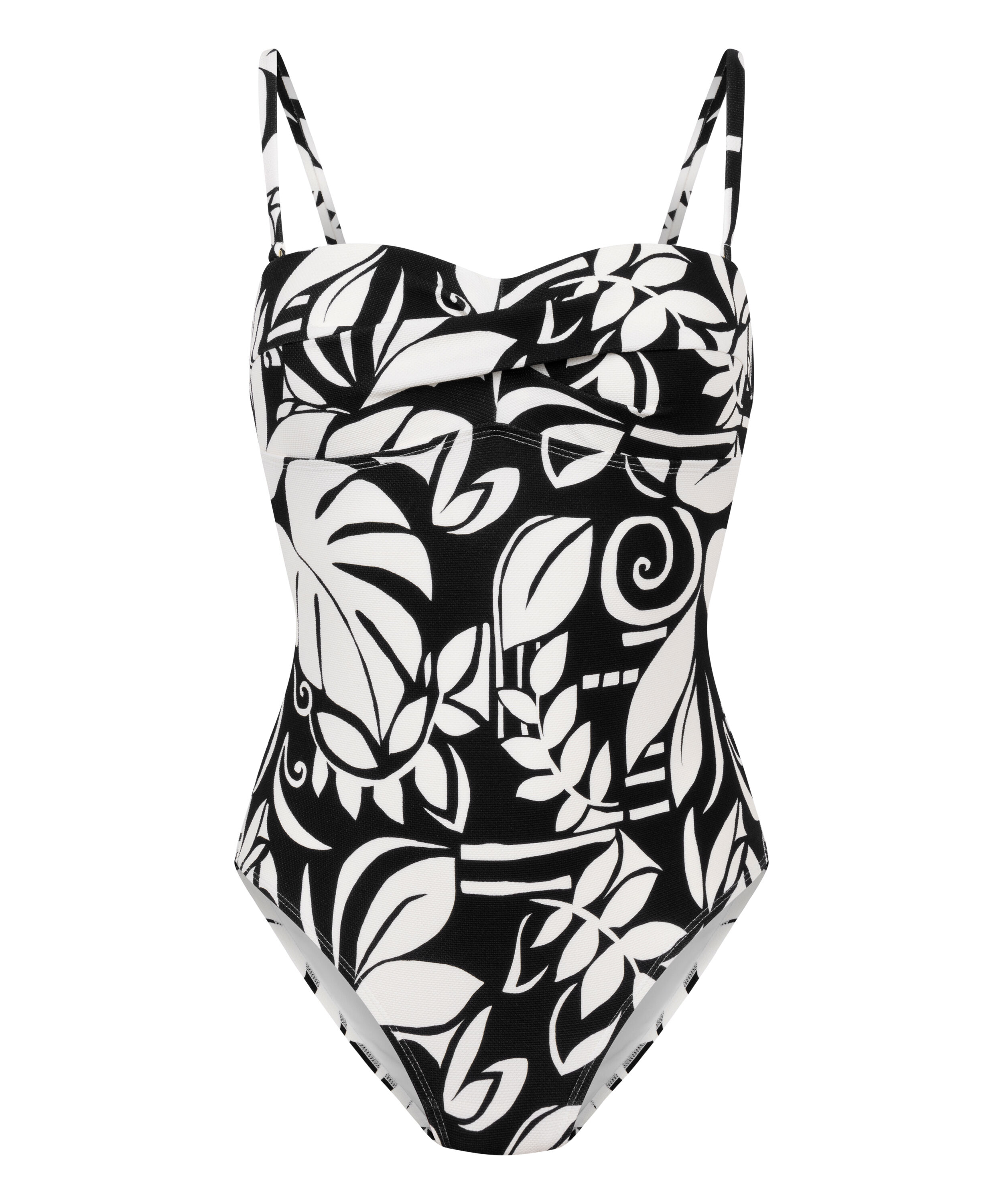 Str&oacute;j kąpielowy Mauritius typu bandeau, Czarny