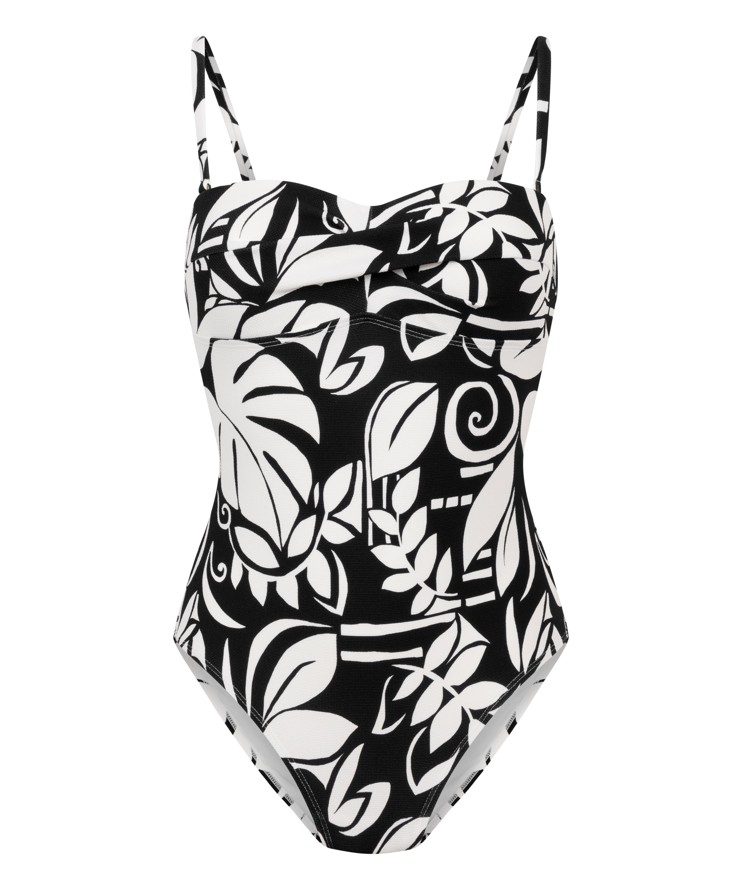 Str&oacute;j kąpielowy Mauritius typu bandeau, Czarny, main