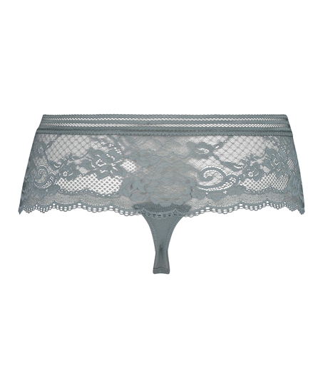 Wysoki stringi bokserki Loredana, Szary