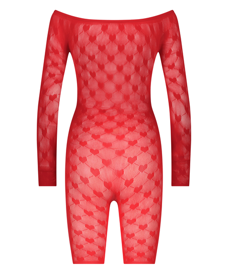 Kombinezon Private z sercem, Czerwony