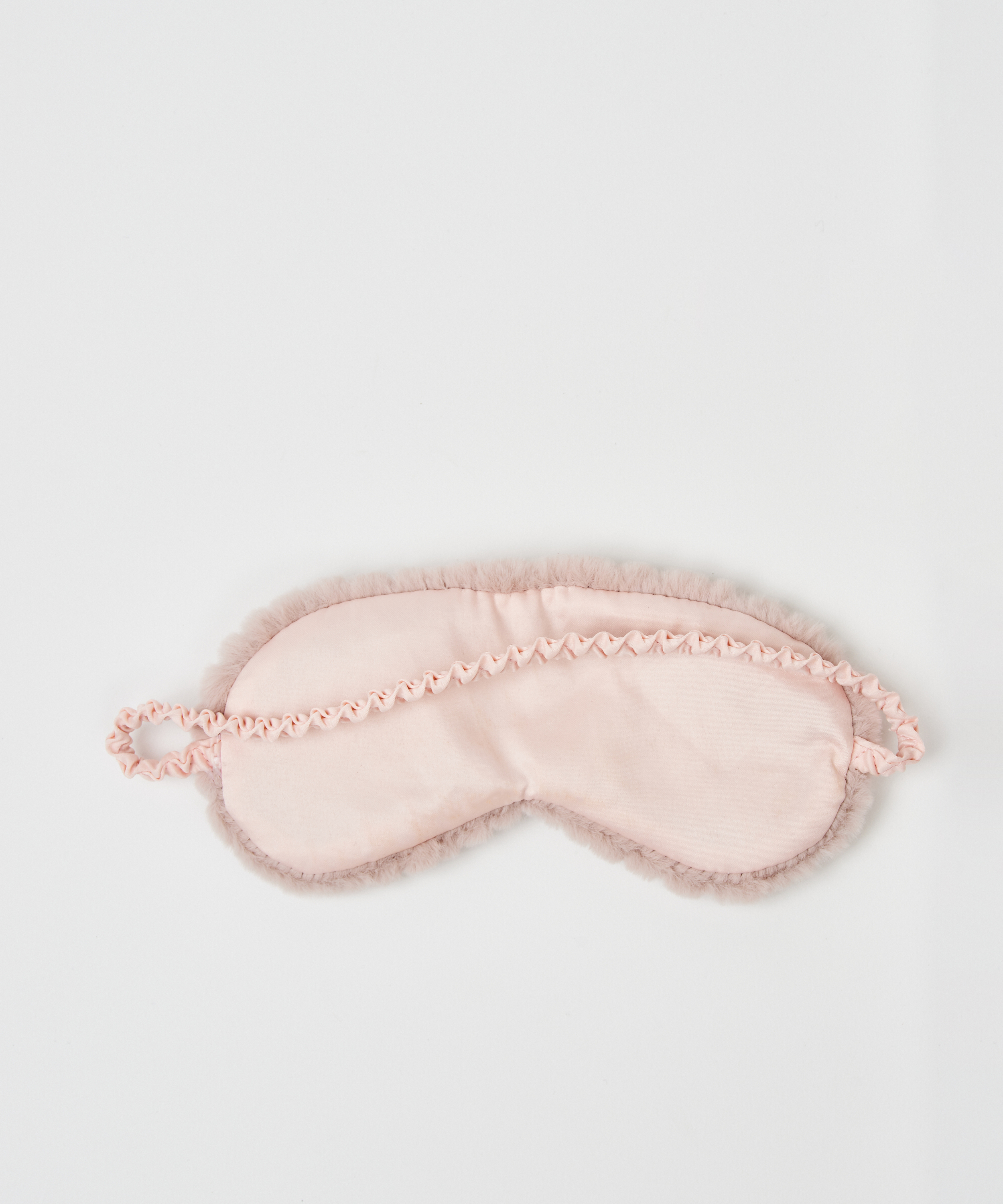 Maska do spania ze sztucznego futra, Szary, main