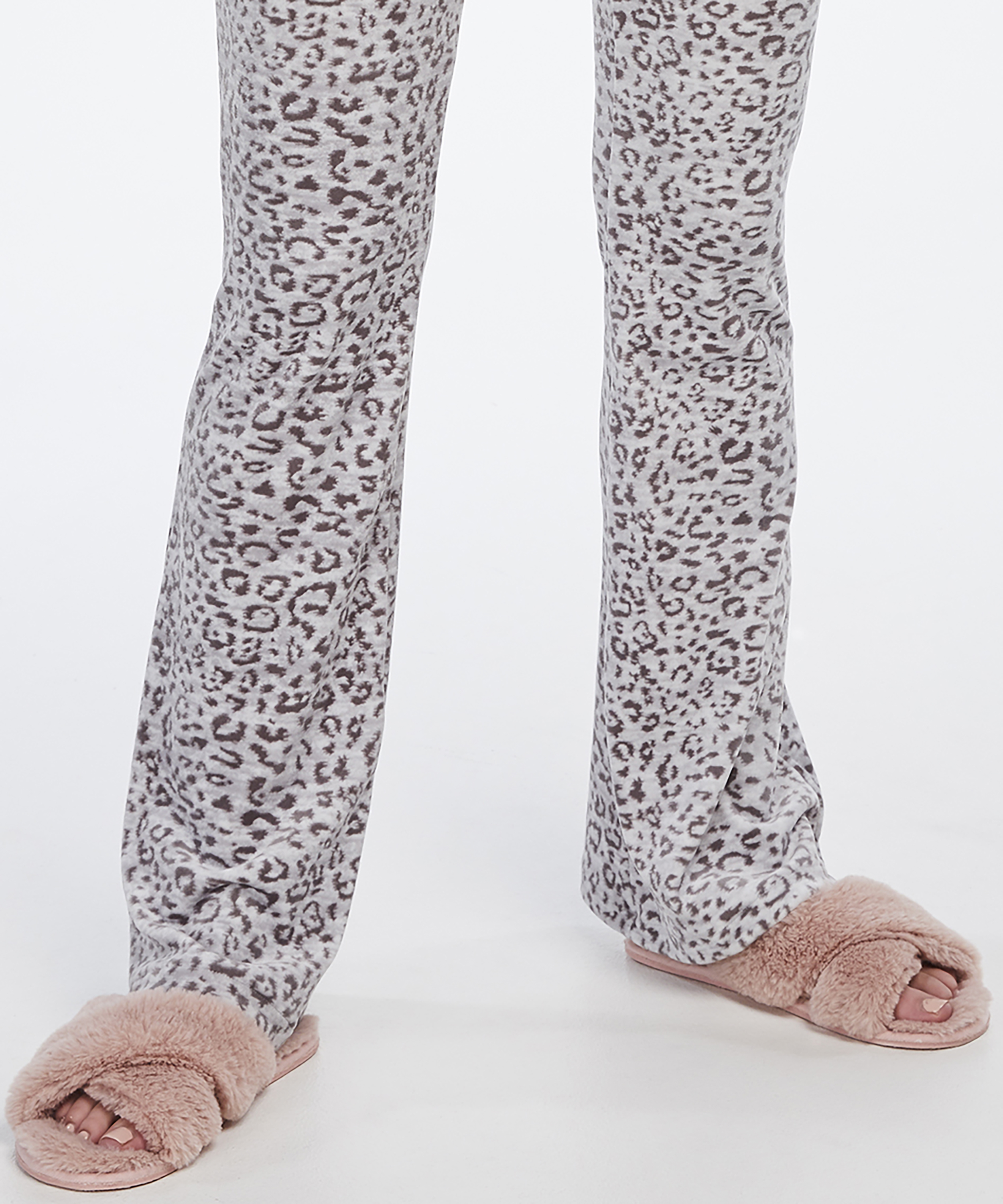 Kapcie ze sztucznego futra, R&oacute;żowy, main