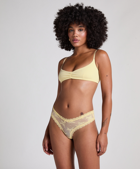 Brazyliany V-shape Mesh, Ż&oacute;łty