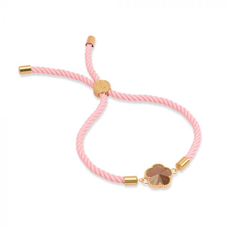 Bracelet Pink Ribbon, Różowy