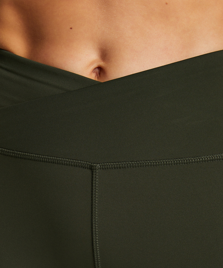 Legginsy z wysokim stanem, Zielony