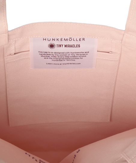 Canvas Tote Bag Small, R&oacute;żowy
