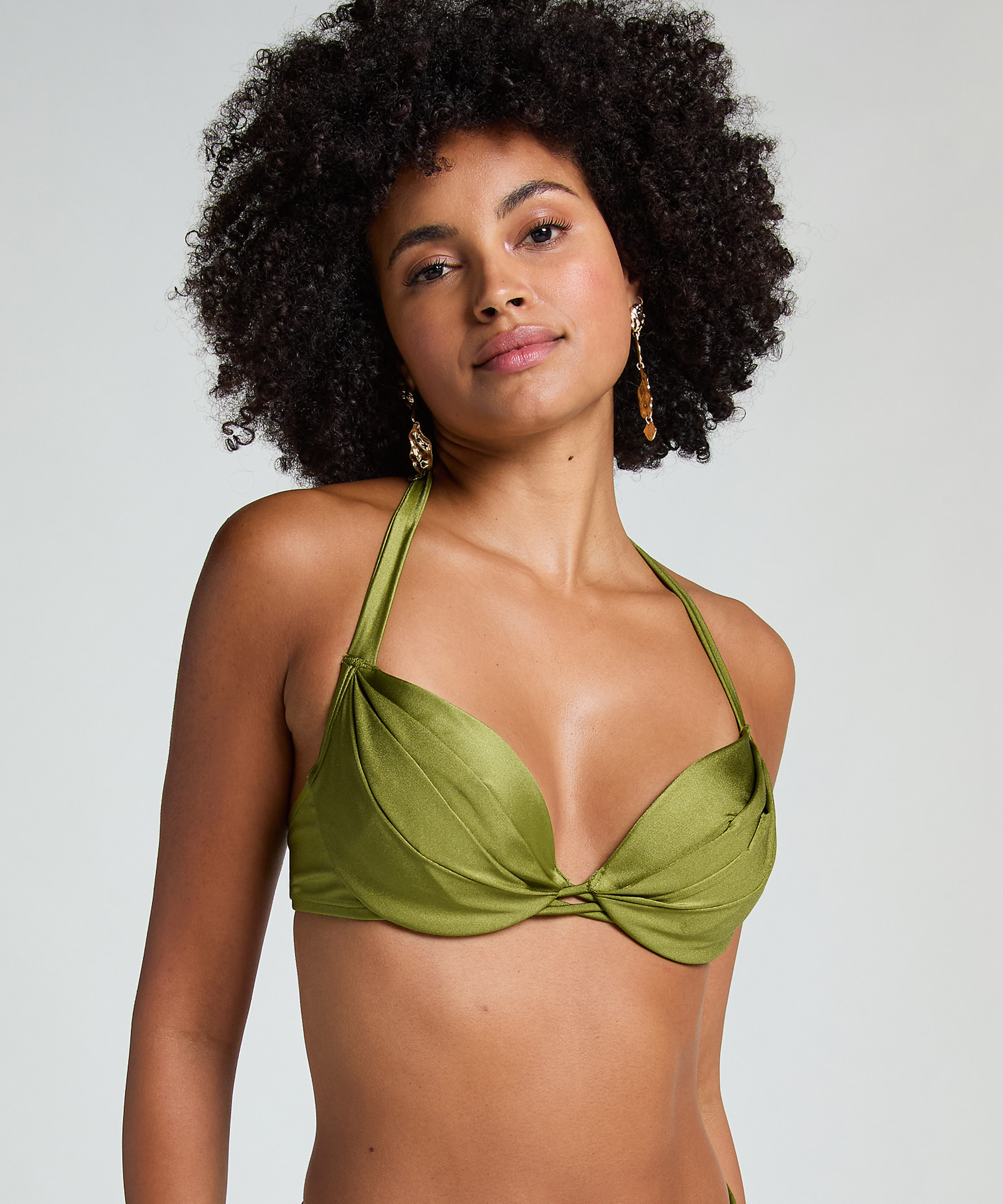 Top od bikini Holbox, Zielony, main