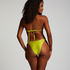 Majtki Bikini Wysoko Krojona Luxe, Zielony