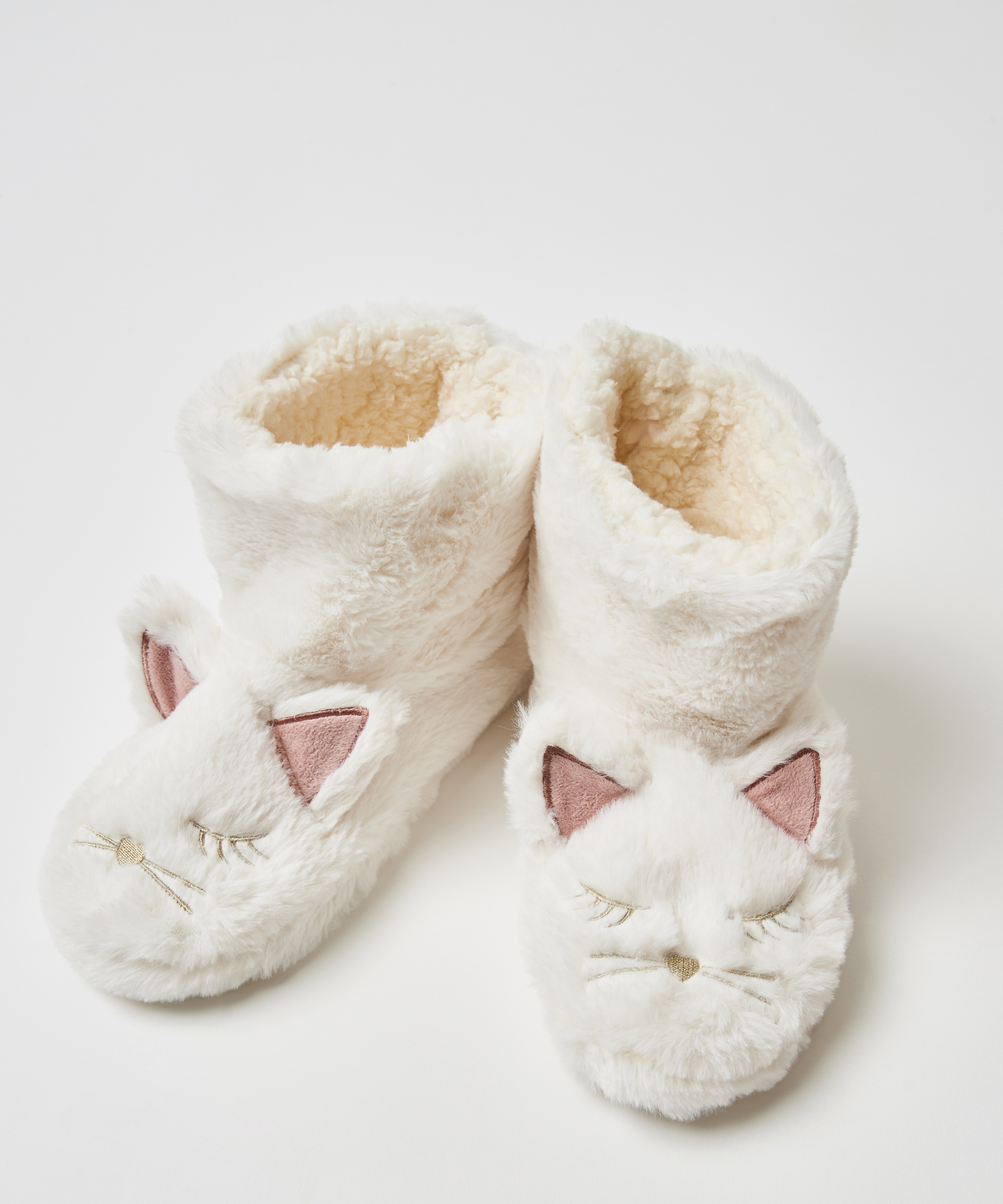 Fox Slippers, Biały, main