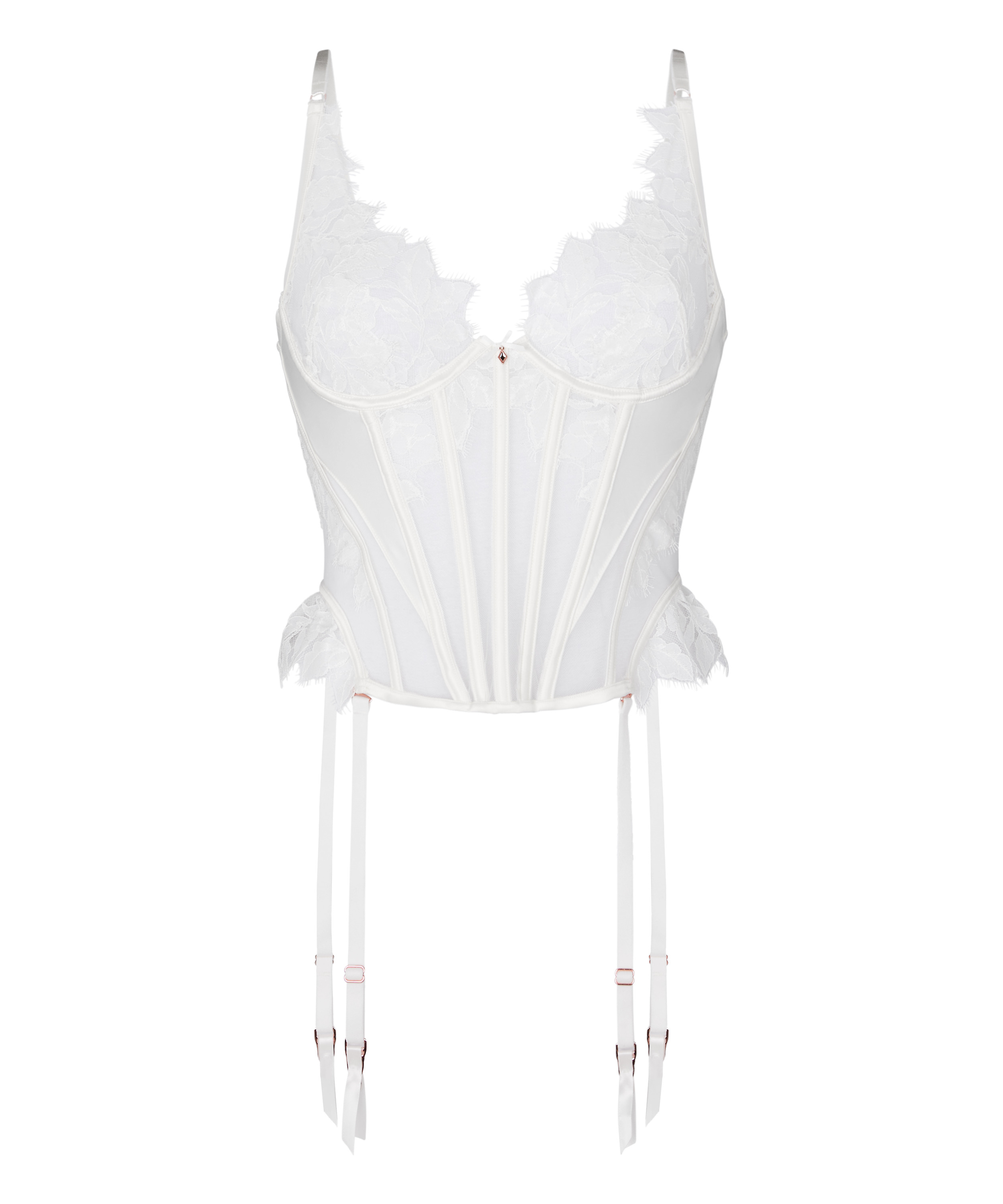 Bustier Millie, Biały, main