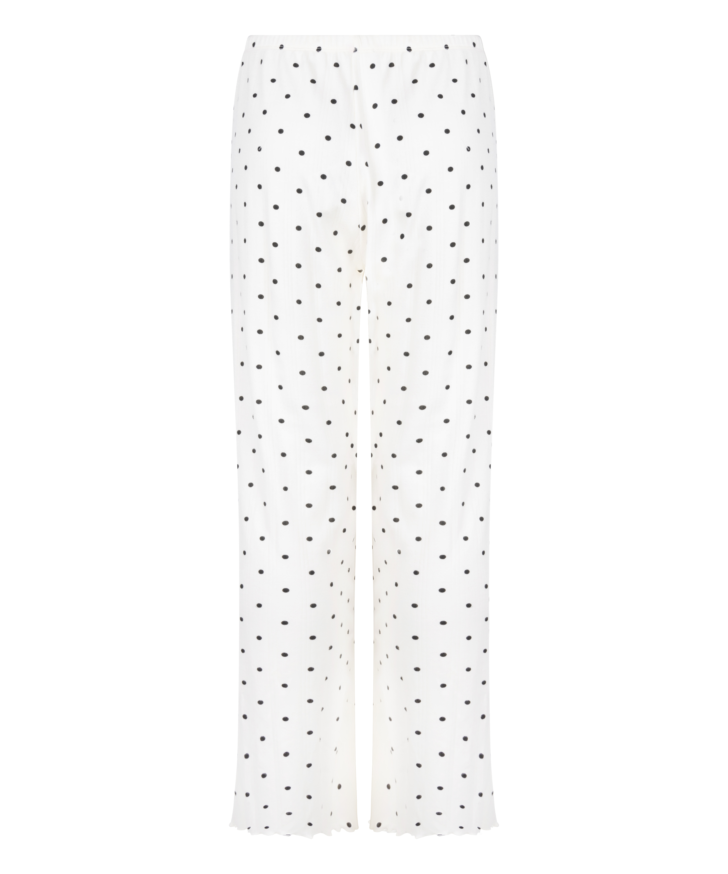 Piżama Spodnie Loose Pointelle, Biały, main