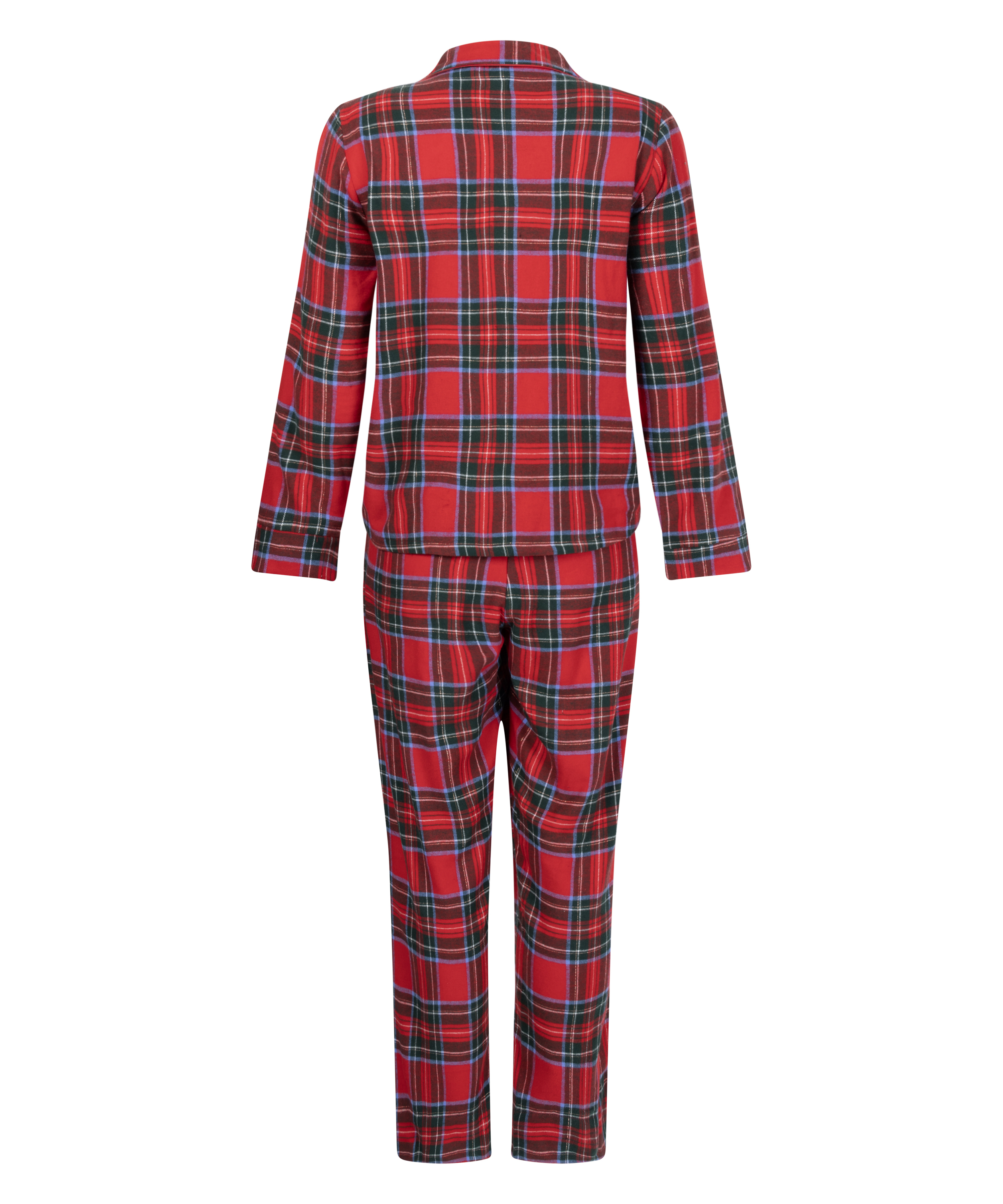 Piżama we wz&oacute;r Flannel, Czerwony, main