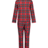 Piżama we wz&oacute;r Flannel, Czerwony