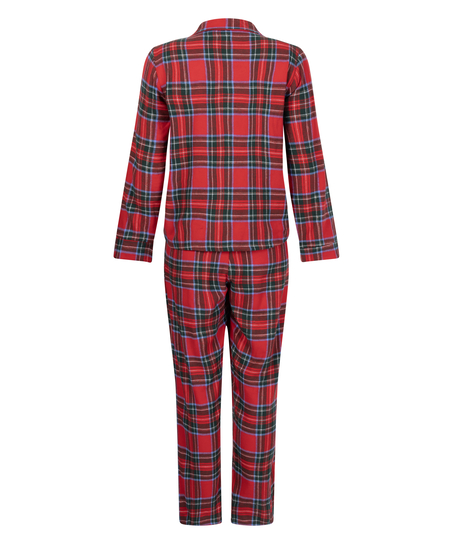 Piżama we wz&oacute;r Flannel, Czerwony