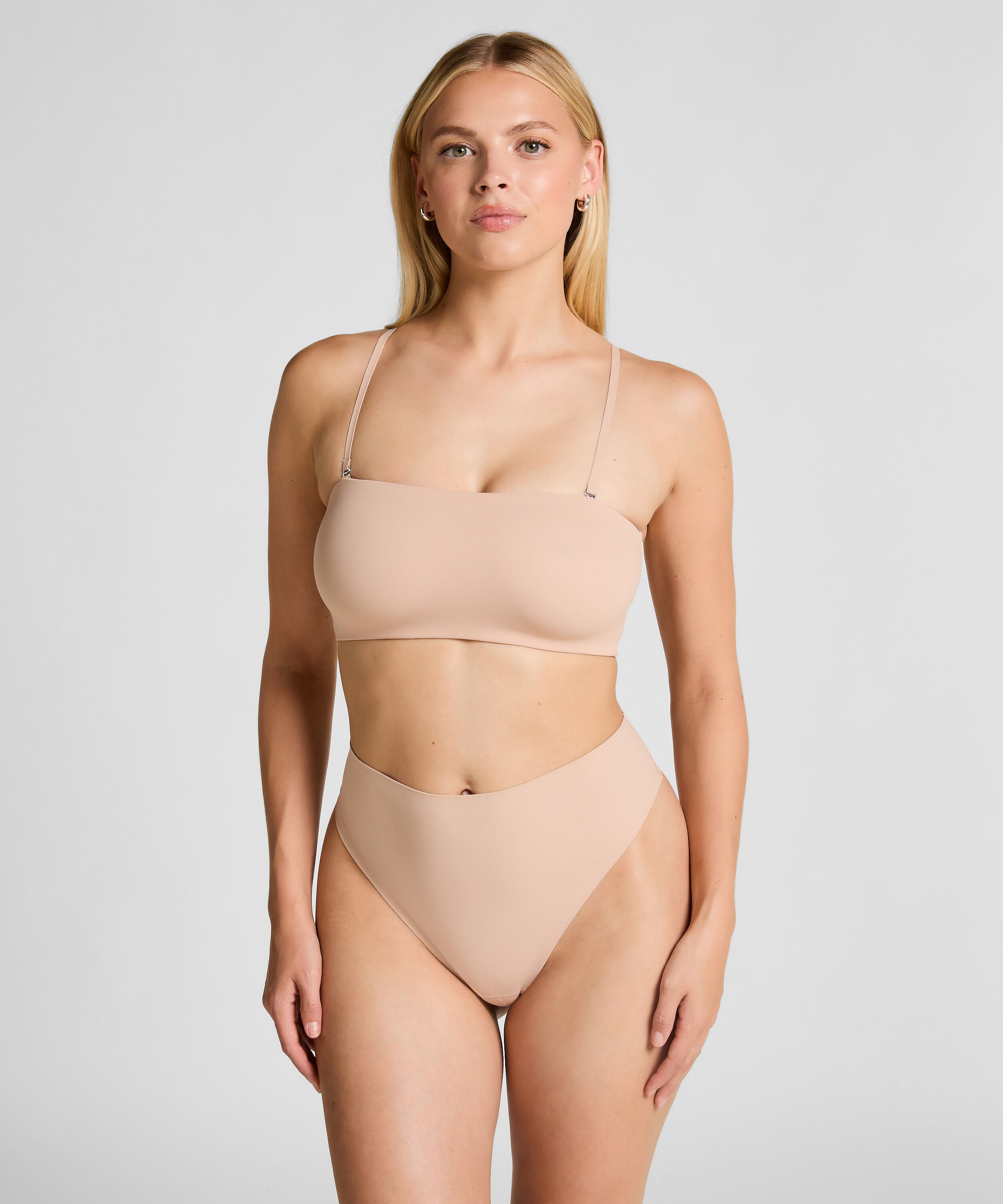 Bandeau Bralette Smooth, Beżowy