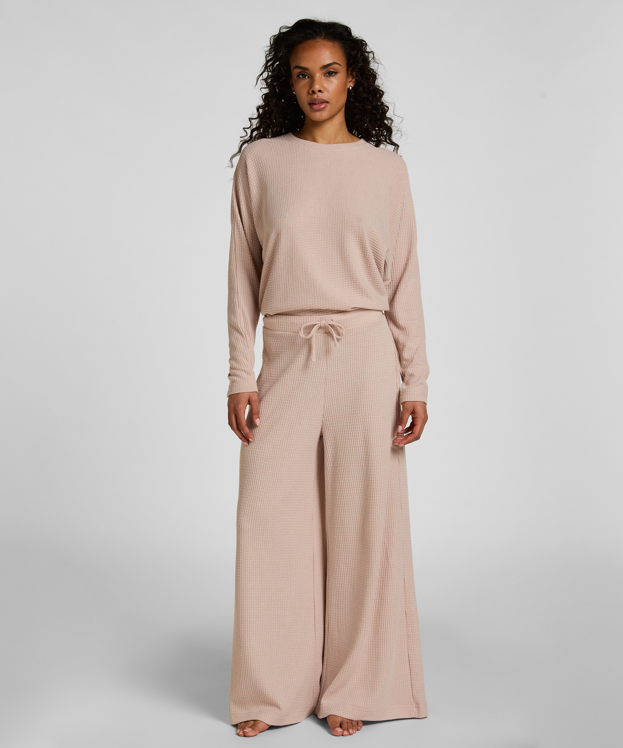 Spodnie Waffle Tracey, Beżowy, main