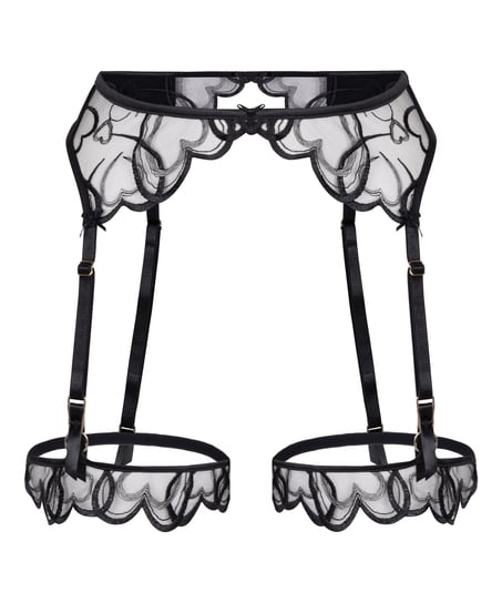 Pas do pończoch Olivia, Czarny