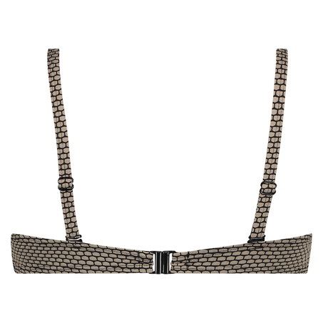 Fango bandeau bikini top, Brązowy