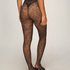 Tight Allover Lace Rhinestones, Czarny