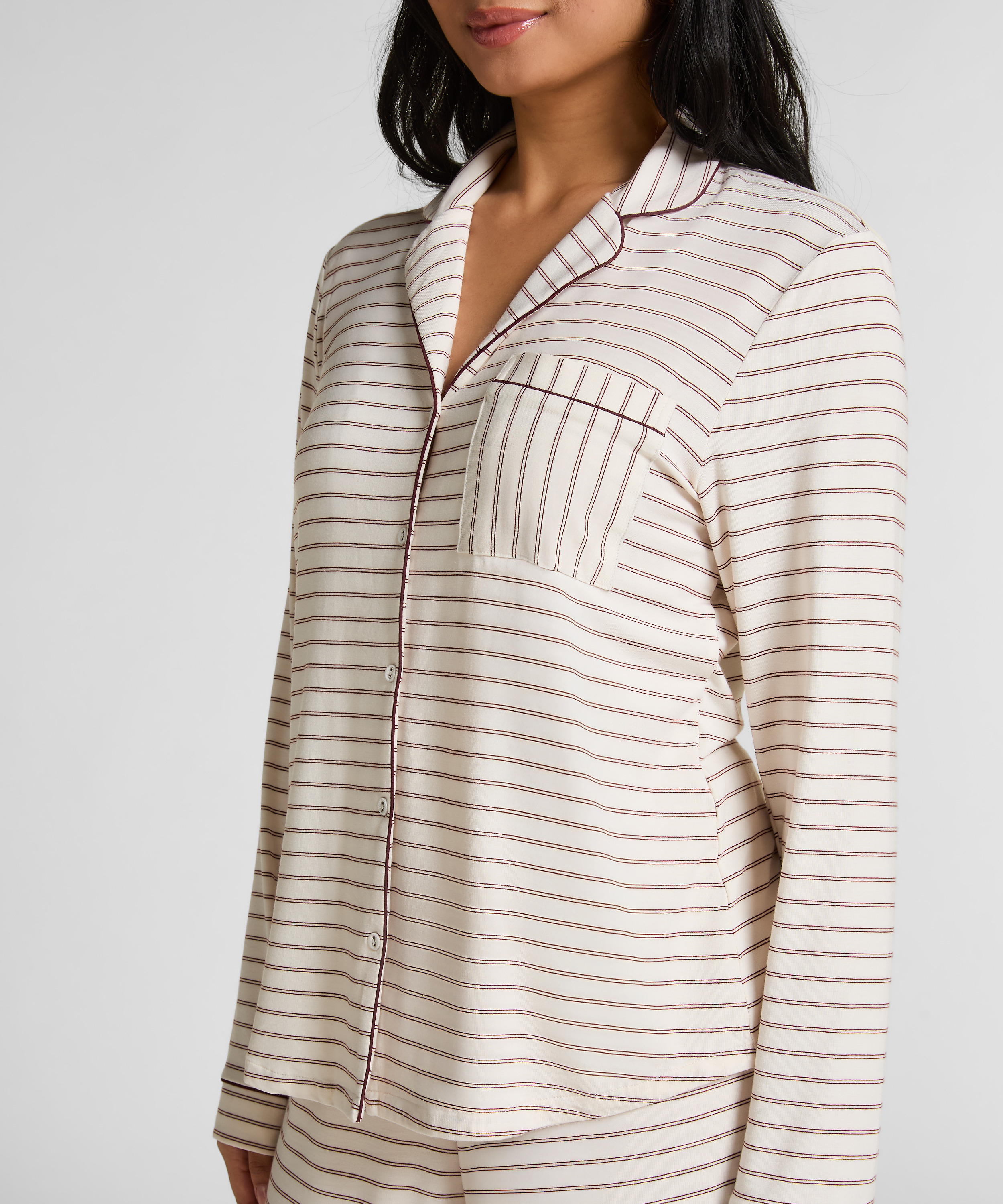 Narzutka Essential z dżerseju z długim rękawem, Biały, main