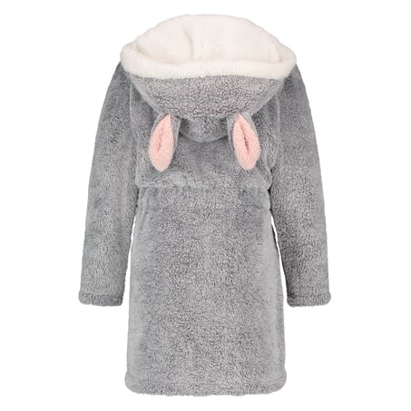 Teens Fleece Bathrobe, Szary