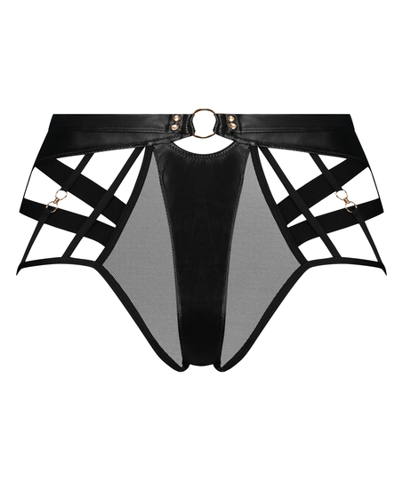 Brazyliany z wysokim wycięciem Faye, Czarny