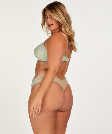 Biustonosz usztywniany z fiszbinami Meghan, Zielony